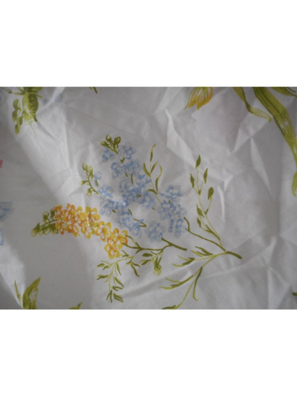 Vintage Multi color Floral Full Double Bed Sheet - Picture 4 of 6